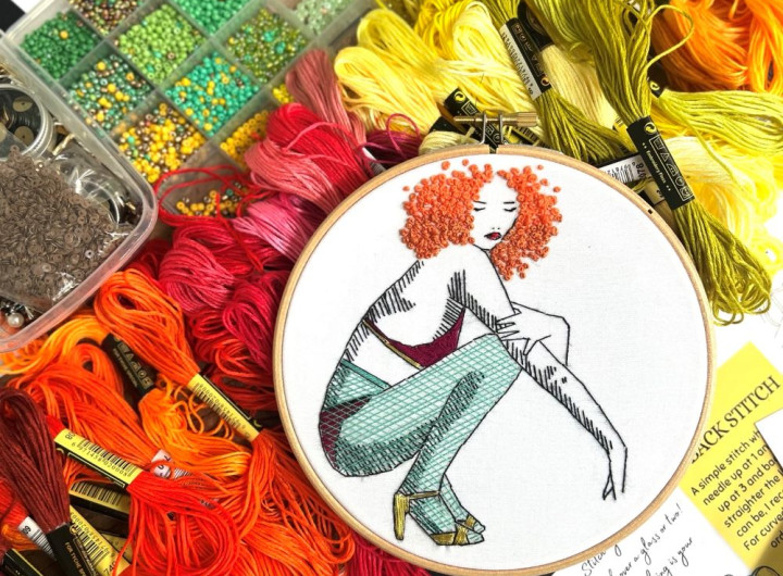 Sip & Sew ‘Disco Queen’ Embroidery Workshop